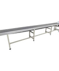 Heavy Duty Workhorse PVC Conveyor System With Wear Resistant Belt And Middle Support Roller 177 By 15.7 Inch Adjustable Speed From 13 To 65 Feet Per Minute Rubber Leg Stand 110V Great For Coding Marking And Packaging, side view