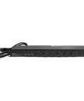 Rack Mount PDU Power Strip With 16 Outlets For 1U Network Server Racks Surge Protected 120V 15A 6 Ft Cord Front And Back Access