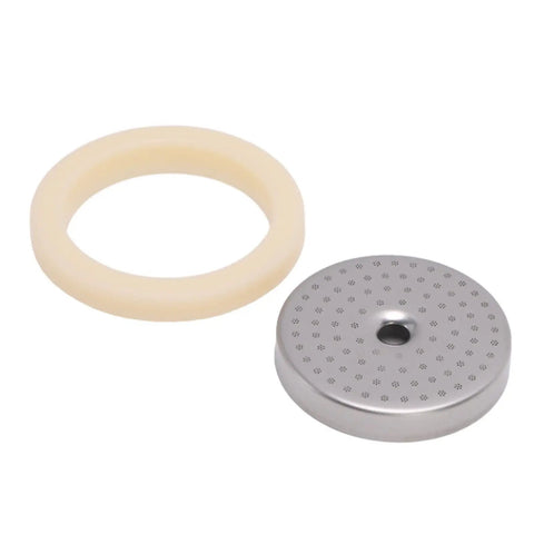 54mm Espresso Machine Shower Screen And Gasket Set For BES450 BES500 Top Notch Food Grade 304 Stainless Steel Dispersion Screen Silicone Seal Easy Replacement And Clean Brew Part, screen and gasket