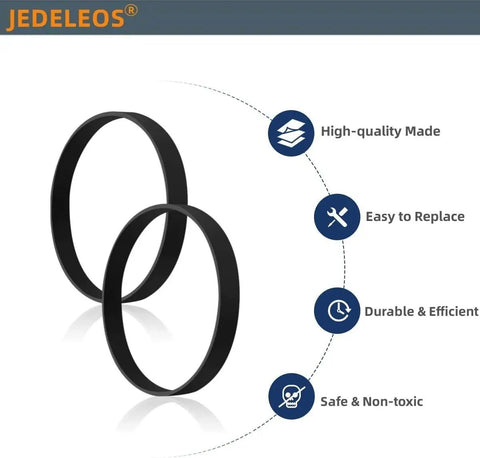 Replacement Belts For Hoover WindTunnel XL And Max Capacity Pet Upright Vacuums Pack Of 2 Durable Elastic Rubber