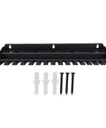Vice Grip Holder Wall Mount for Pliers, Heavy Duty Metal Tool Rack With 3 Slot Sizes, screws and anchors, front view