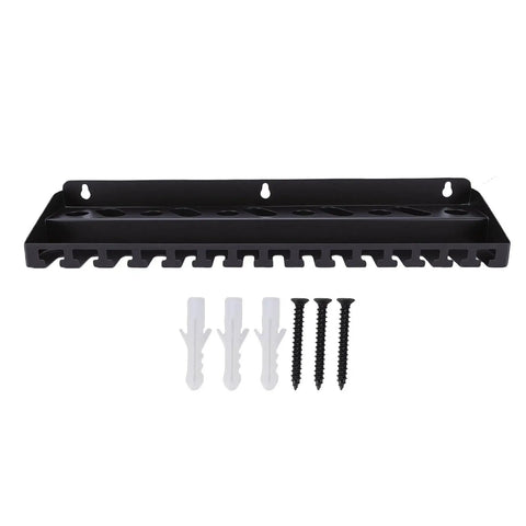 Vice Grip Holder Wall Mount for Pliers, Heavy Duty Metal Tool Rack With 3 Slot Sizes, screws and anchors, front view