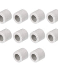 Ten 8mm ceramic insulation tubes, single bore, alumina porcelain high-temperature insulators for heating elements