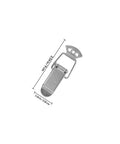 Nickel Plated Iron Spring Duckbill Latch Set Four Pack For Toolboxes And Equipment Cases Cabinet Drawer Locks Quick Secure Locking Hardware 