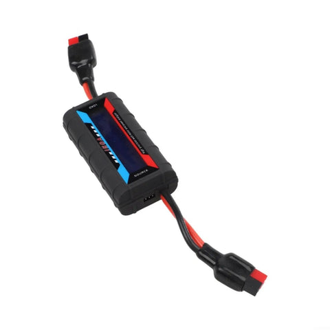 Built Tough RC Power Analyzer Watt Meter with crisp backlit readouts and heavy duty 45A plugs for voltage tracking.