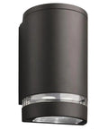 Cool Outdoor Cylinder LED Downlight in dark bronze finish, 9W, 4000K, exterior fixture for modern homes, MVOLT compatible.