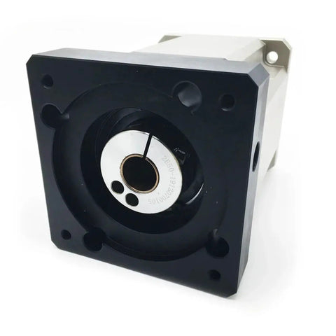 Heavy Duty High Torque Planetary Gearbox Reducer On Flange Input For 2KW Motor showing flange mount design with durable alloy housing.