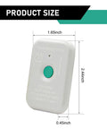 TPMS Tire Pressure Reset Tool For Automotive Diagnostics And Programming Training Tool, Fault Diagnosis Resetter For Ford Lincoln Mazda Models, 180 Degree Or 90 Degree Nozzle Operation, OEM Part 8C2T-1A203-AB, Portable White shown with dimensions