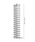 Top Grade Stainless Steel Compression Springs Assortment 100 Pcs Mini Size Helical Hardware Kit For DIY Repairs Car And Door Fixes Built Tough, 2 cm spring