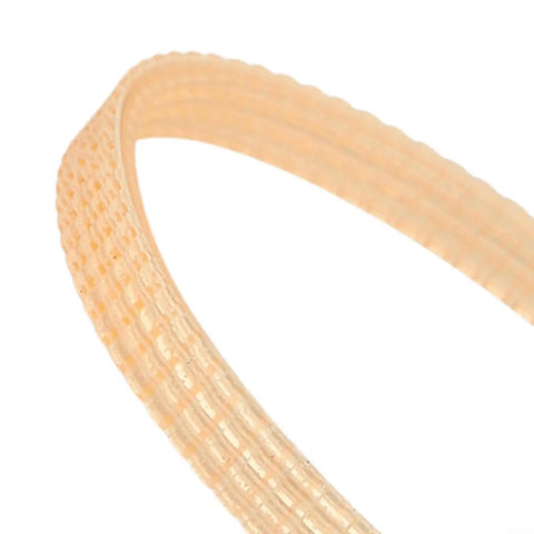 V Ribbed Drive Belt For 10-12 Inch Woodworking Band Saws Pro Grade PU Material Replacement Conveyor Belt 340mm Circumference And 10mm Wide Heavy Duty Motor Drive Accessory For Wood Cutting Machines, PU ribbed belt close-up