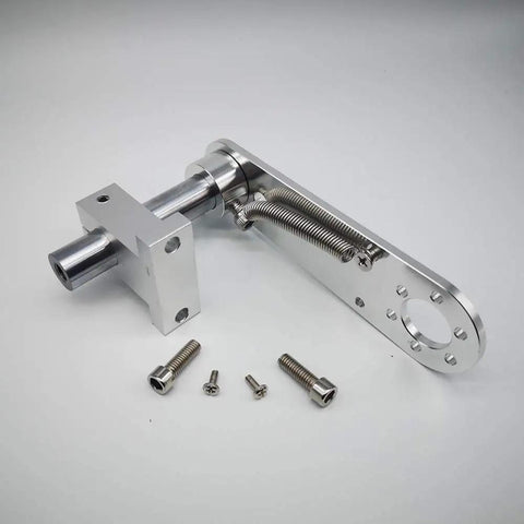 140mm T Shaped Aluminum Alloy Encoder Bracket With Spring Holder Base Aperture For Secure Mount 20mm Hole And 80mm Circular Rod