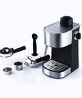 Single Serve Coffee Maker With 5 Bar Pressure Semi Auto Espresso Brewer and accessories for easy brewing.