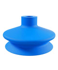 FGA Series Pneumatic Vacuum Suction Cup, Round Nozzle Silicone Double-Layer Design with blue color for robot manipulators.