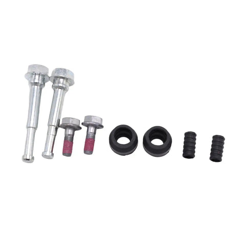 Complete Front Brake Caliper Slider Pin Kit With Rubber Bushings And Guide Boots For Easy Car Maintenance And Smooth Stopping Performance, metal pins