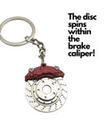Car Enthusiast 5 Piece Keychain Set For Gearheads With Manual Shifter Wheel Rim Wrench Turbo Brake Disc And Pad Keychains