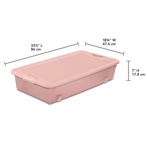 Flex Your Storage Game With These Wheeled Latching Boxes Perfect For Home Office Decluttering 56 Quart Rollaway Totes Heavy Duty Plastic Bins With Secure Snap Lids Smooth Caster Wheels Easy Transport 8 Piece Set