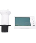 Wireless Ultrasonic Water Level Sensor With Digital Display And Temperature Readout For Liquid Depth Monitoring Battery Powered Tank Gauge Easy Setup And Real Time Alerts, showing sensor and display unit.
