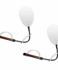 Flexible Magnified Inspection Mirror 2 Pack With Bendable Shaft For Adjustable Angles And Hands Free Viewing Oval Mirrors