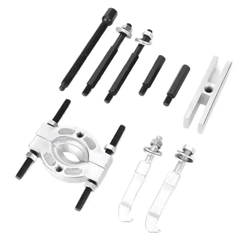 Bad Ass 9 Piece Two Jaw Bearing Separator Puller Kit For Auto Shops Mechanics Working On Car Engines Heavy Duty Removal Tool Set That Really Rips Out Bearings Fast Without Any Fuss Professional Grade And Ready To Rock, 9-piece steel set