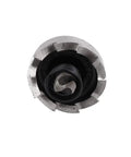 Close-up of the Rugged HSS Hole Saw Kit With 18.5mm Cutting Diameter And 68mm Overall Length showing the cutting edge.