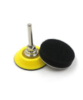 2 Inch Hook And Loop Sanding Pad For Sanding Discs With Quarter Inch Shank Drill Attachment And Soft Foam Buffering Pad
