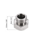 Stainless Steel Exhaust Muffler Set For Pneumatic Systems, G1 Quarter Male Thread Flat Silencer With Strainer