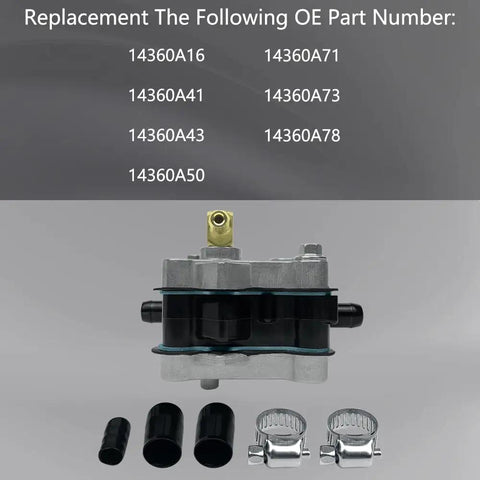 Fuel Pump 98766C1 Replacement For Outboard 2 Stroke 30 To 300 HP with rubber dust covers and clamps displayed