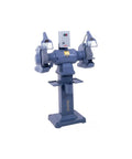 14 Inch Heavy Duty Industrial Grinder Boasts A Kickass 7 5 Horsepower Motor crafted for tough metal projects, dual grinding wheels on stand.