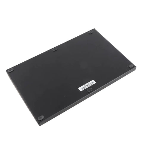 Back view of portable external GPU dock, black metal chassis, designed for Thunderbolt connection and PCIe X16 graphics.