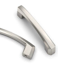 Rock Solid 3 Inch Brushed Satin Nickel Kitchen Cabinet Handles 10 Pack trendy drawer pulls in a sleek bar design.