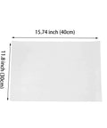 Non-Stick PTFE Teflon Sheet for Heat Presses, 11.8 x 15.74 inches, dimensions shown, ideal for crafting and baking