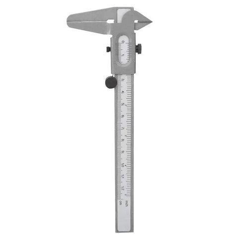 Vernier Caliper With Manual Fine Adjustment, 0-150mm 5 Inch Measuring Tool For Outside And Inside Diameter, Depth And Step