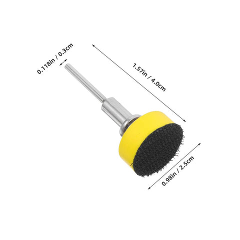 100 Pcs Sanding Disc Kit For Rotary Tool Grit Range 100 180 240 1500 3000 With Round Discs And Mini Discs For Drill Polishing And Multimaterial Finishing For DIYers And Pros, 0.98in brush