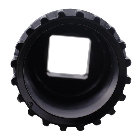 Mountain Bike Center Shaft Tool Crank Remover For 20 Tooth Bottom Bracket Removal Tool showing square socket opening.