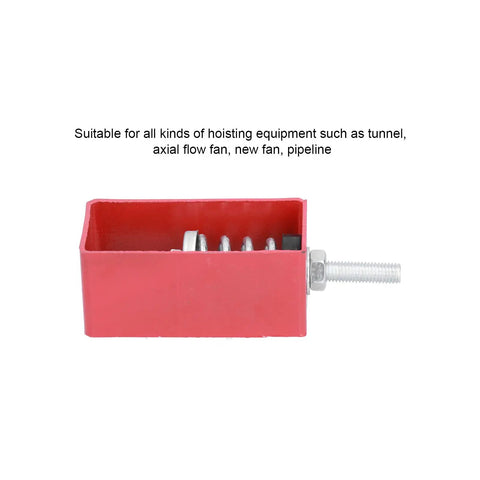 XHS 3 Alloy Spring Shock Absorber Vibration Isolator For Hoisting Equipment And Industrial Fans With Low Self Vibration Frequency Easy Install 30 To 50 Kg Load Capacity Minus 20C To 80C Durable Precision Alloy red spring isolator with threaded bolt