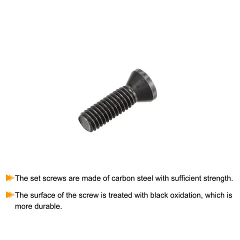 Tough As Nails Heavy Duty 12.9 Grade Carbon Steel T15 Torx Drive Socket Set Screws With Secure Grip M3.5 Metric Pitch 0.6 black oxide screw