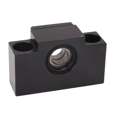 Bearing Block Workhorse For SFU1605 And SFU1204 Ballscrews With C7 Type Carbon Steel Construction For Stable Rotation Precision Lock Nut Slot