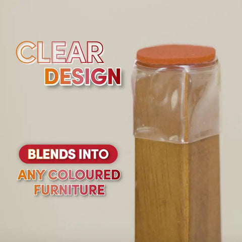 Stretchable Chair Leg Protectors For Hardwood And Tile Floors, No More Gnarly Screeching, Easy Glide, Scratch Prevention