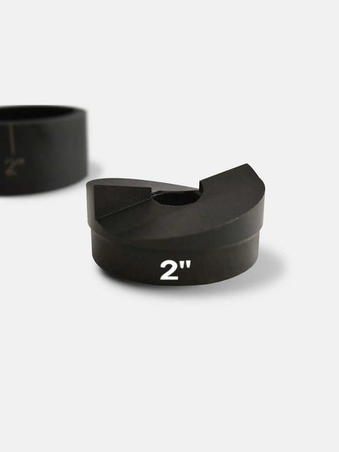 2 Inch Conduit Punch and Die Set for Hydraulic Knockout Driver, 2.42 Inch Actual Hole Size, close-up of punch piece
