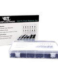 240 Piece Car Bumper Clips Kit With Plastic Rivets And Push Retainers, Auto Push Pin Fasteners Set, organized in box
