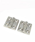 Beefy Zinc Alloy Heavy Duty Door Hinges For Industrial Equipment And Container Corners, 50x50mm Black Finish, Rugged Cabinet Hardware