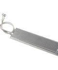 150W aluminum‑cased finned resistor for servo braking with two ring-terminal leads