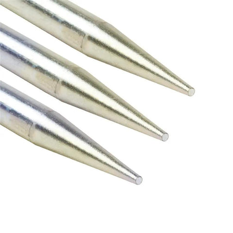 Close-up of Heavy Duty Grounding Rod 31.5 Inch Steel Galvanized Grounding Electrode with conical tips for solid soil contact.