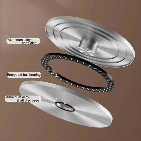 Real Deal Tempered Glass Lazy Susan Rotating Turntable Slick Bearing Swivel Serving Tray For Modern Kitchen And Dining Table Clear Glass Platter Eighty Inch Diameter disassembled parts including aluminum alloy and encrypted ball bearings.