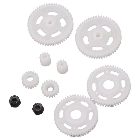 Lightweight 1/24 Pinion Gear And Spur Gear Conversion Kit For RC Cars Quiet Durable Axial SCX24 Transmission Upgrade With Metal And Plastic Gears