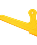 Heavy Duty Woodworking Push Stick With Ergonomic Handle And No Slip Design For Table Saw Band Saw Router Table Jointer, yellow plastic construction.