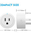 Smart Plug 4 Pack WiFi Outlet Compatible With Alexa And Google Home No Hub Required Hands Free Voice Control App Remote