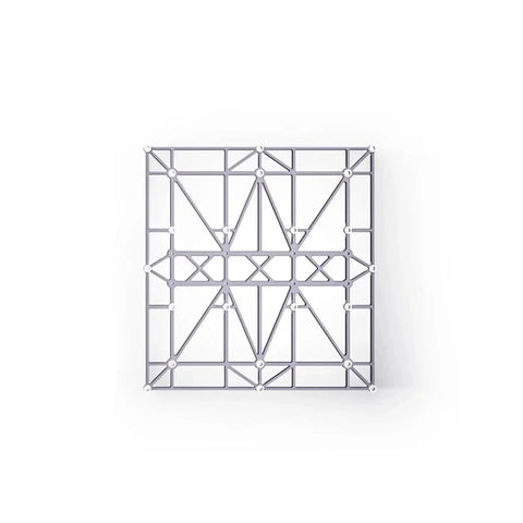 Quick Change Accessory For 3D Printers No Sweat Module Swap Mount compatible steel bracket top view with precision design.