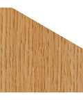 Wooden piece with 60 degree bevel created by 60 Degree Chamfer Router Bit With Carbide Tip Half Inch Shank Two And A Half Inch Diameter