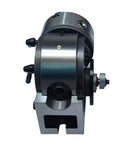 Heavy Duty Semi Indexing Dividing Head Plus 6 Inch 3 Jaw Tailstock Chuck Built Tough hardened steel gears, precision machining tool.